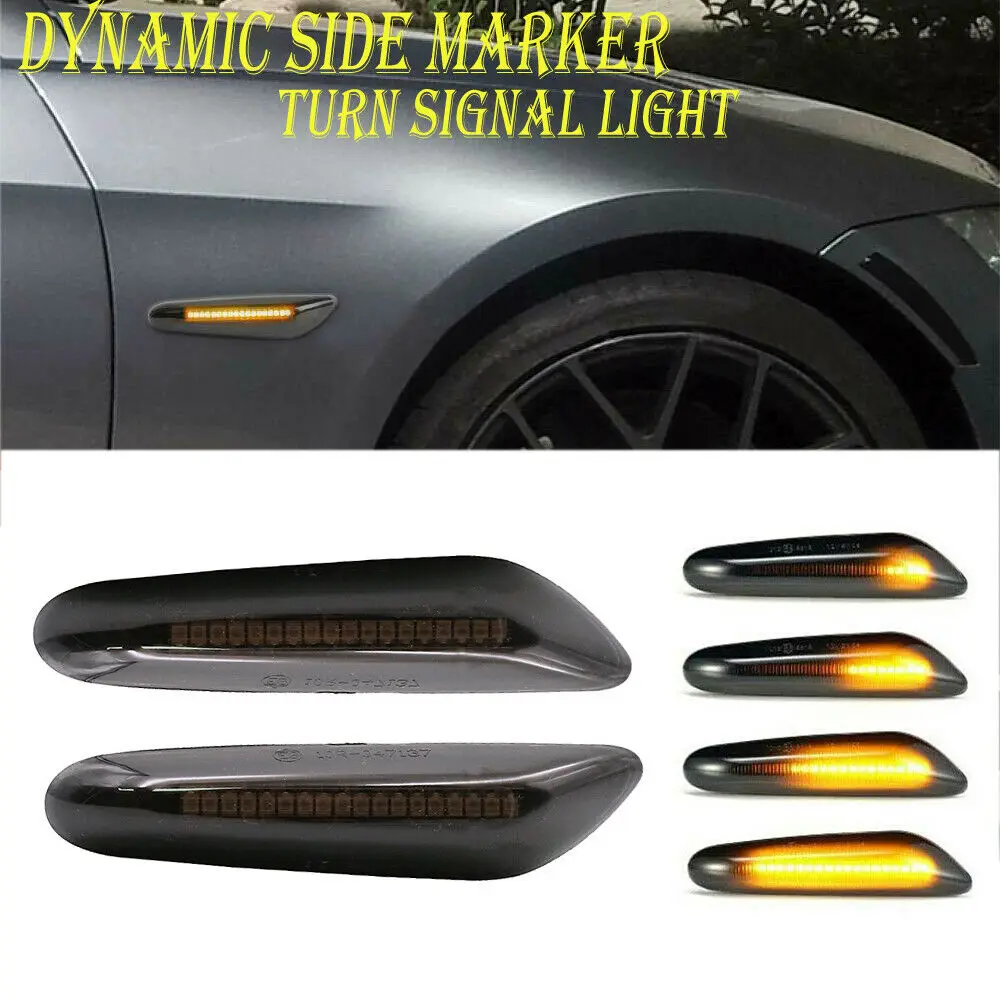 

Для BMW E46 E90 E60 E82 E88 Динамический светодиодный боковой маркер указатель поворота