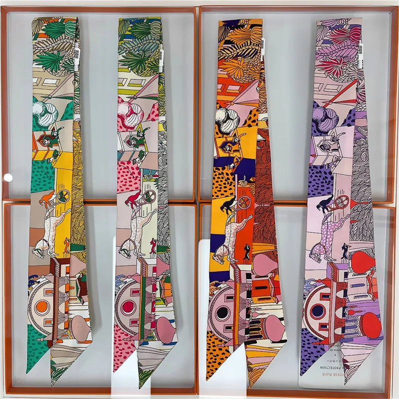 100% шелк высококачественные роскошные брендовые товары шарф Женская повязка на