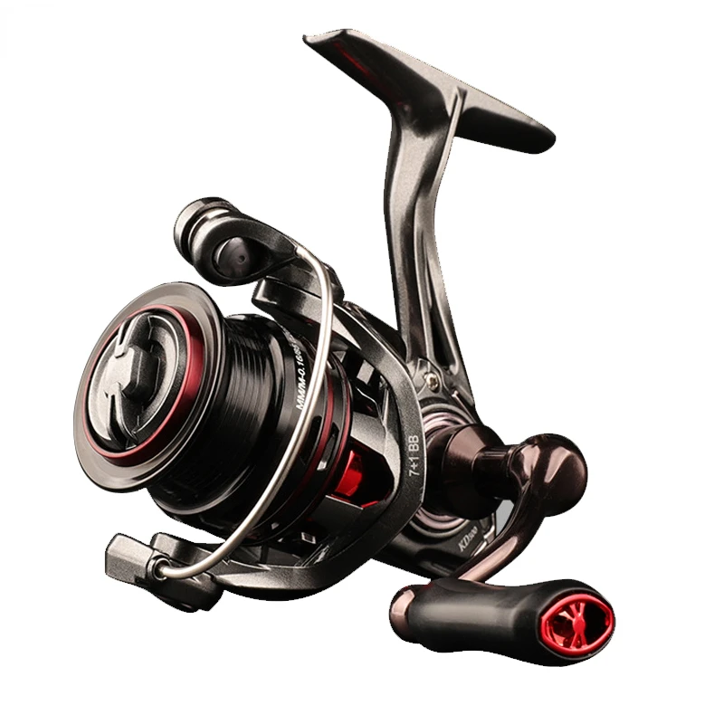 

500 800 Series 7+1BB Soft Grip Small Fishing Reel 5.4:1 High Speed Saltwater Trout Spining Wheel Fishing Tackles baitcast reel