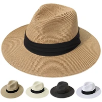 adjustable classic panama hat handmade in ecuador sun hats for women man beach straw hat for men uv protection cap beach hat