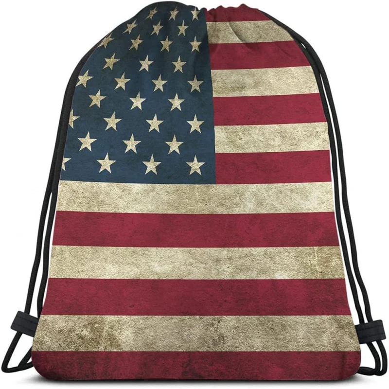 

Flag Drawstring Bags Storage Pouch Bag Drawstring Backpack Bag Washable Dust-Proof Travel Sport Gym Sackpack