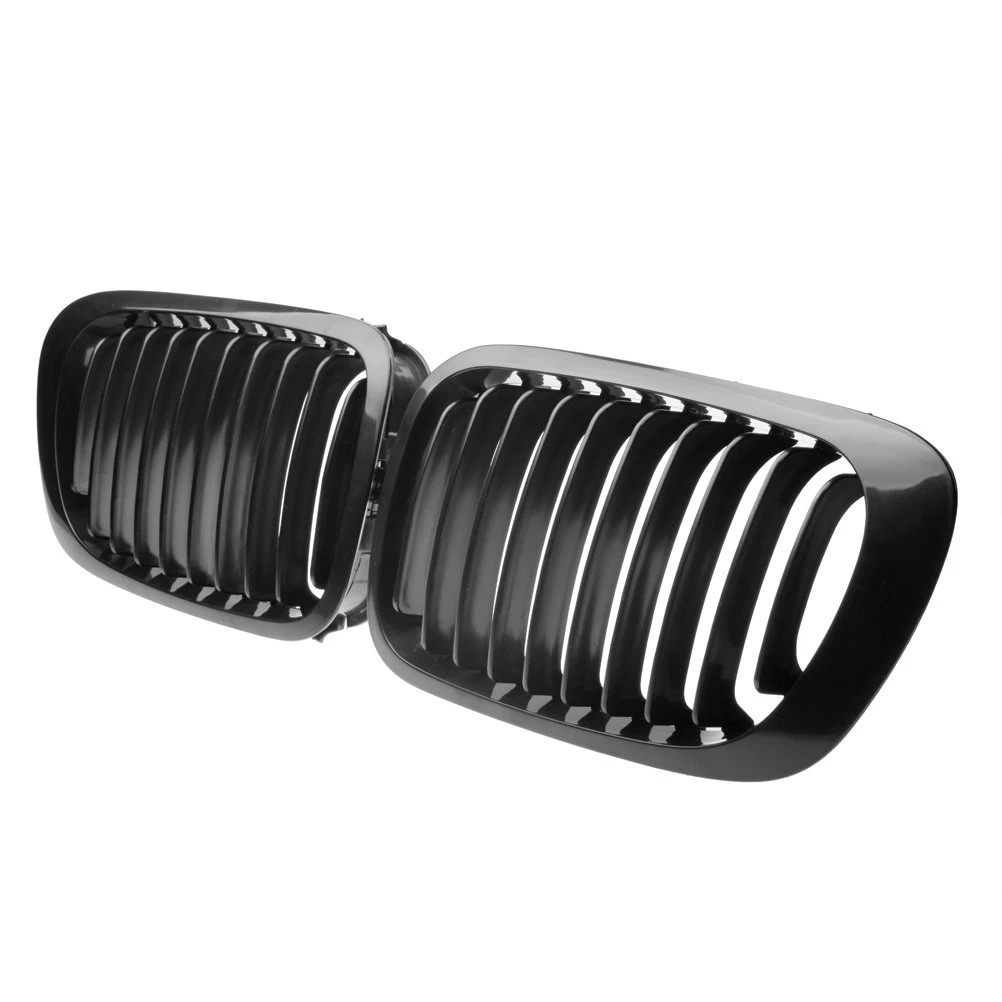 Передняя решетка радиатора для BMW E46 2-дверная 1999-2002 (одиночная полированный