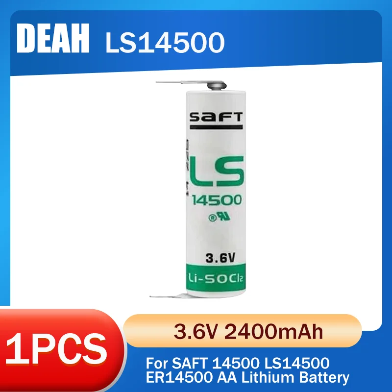 Литиевая батарея Saft LS14500 ER14505 3 6 TL5104 с штифтами для ПЛК-оборудования первичные