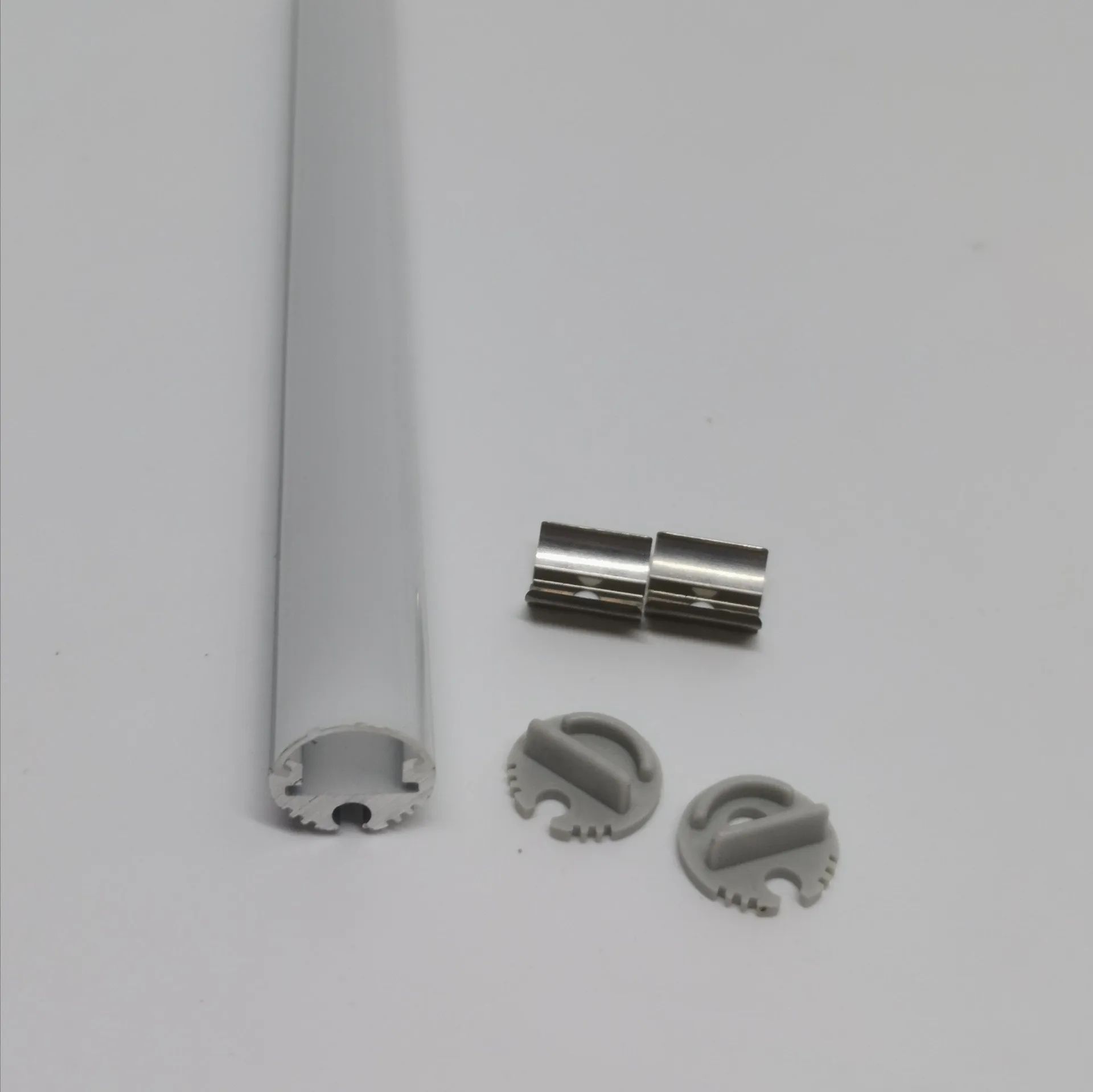 1m/pcs silver Aluminum Profile round extrusion channel diameter 15mm for decoration
