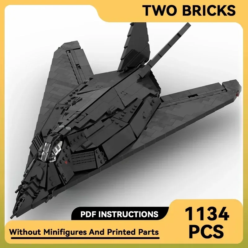 Модель военного самолета Moc строительные блоки конструктор Nighthawk Fighter подарки