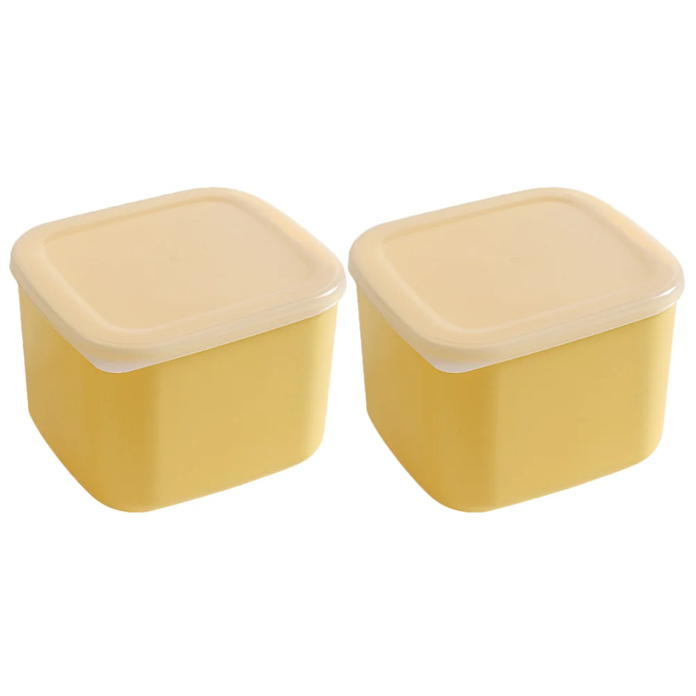 

Fruit Storage Box Sliced Cheese Container Fridge Practical Butter Boxes Covered Cases Food