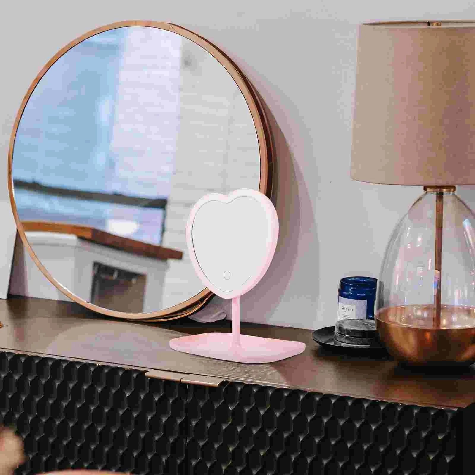 Зеркало для рабочего стола Love Beauty Makeup Перезаряжаемый через USB светодиодный