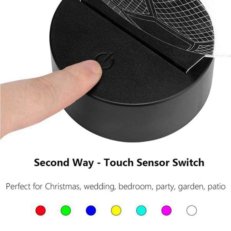 10 шт./упаковка светодиодный Ночной светильник с пультом ДУ и USB-кабелем |