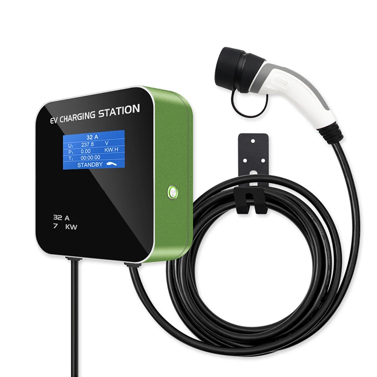 

Electric Car Charger Station 7.4 KW 32A EV Type 1 2 Fast Charging Wallbox
