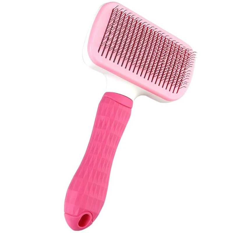 

Self Cleaning Slicker Brush For Dogs And Cats,Pet Grooming Tool,Removes Undercoat,Shedding Mats And Hair,Dander