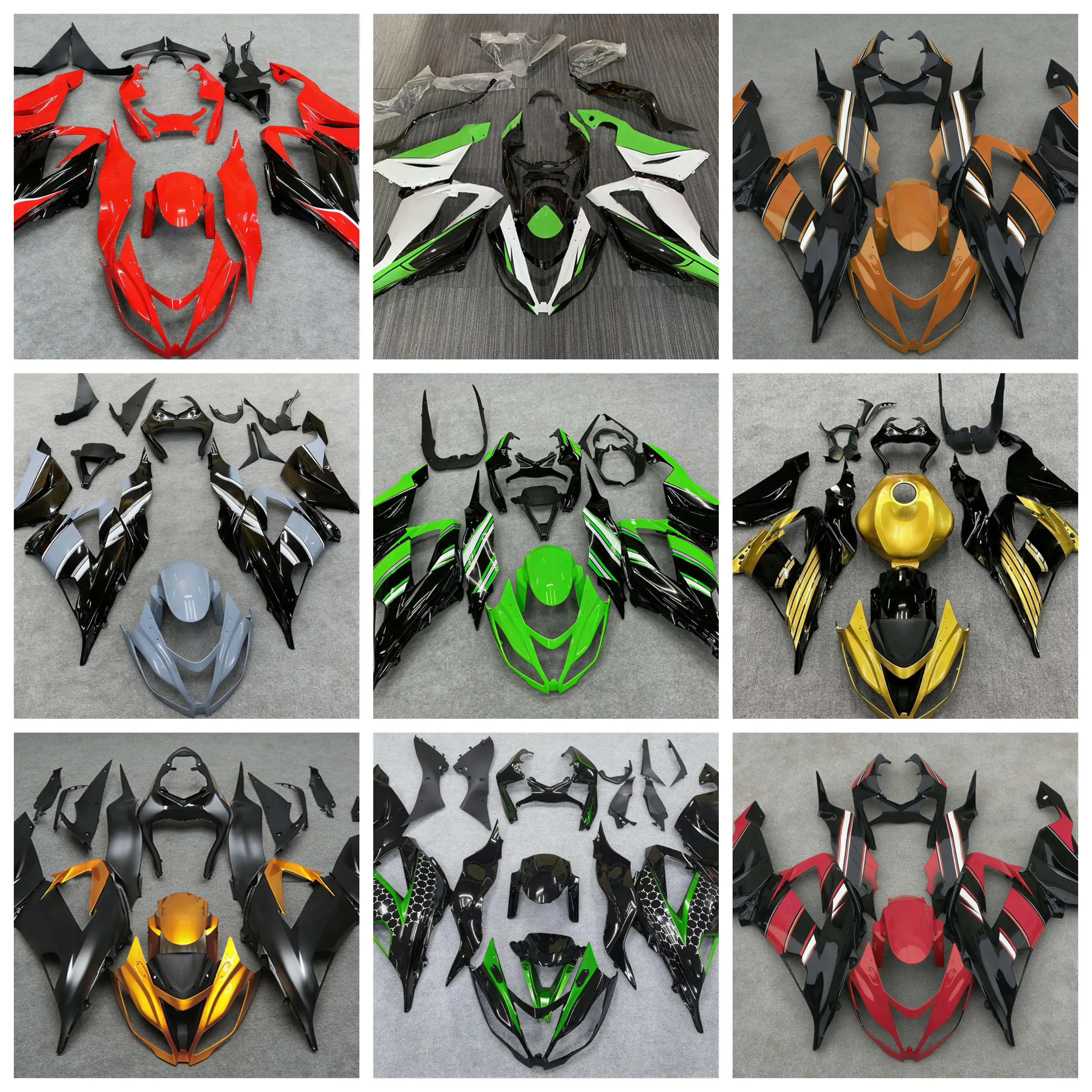 Фото Для мотоцикла Kawasaki Ninja 650 2013-2018 гг. — комплект для переоборудования, обтекатели, аксессуары, многоцветные, на выбор, с возможностью индивидуальной настройки. №1