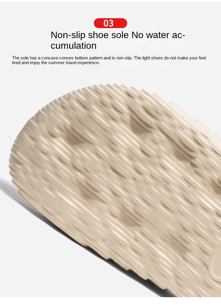 Women's Bathroom Shoes EVA Summer Thick Platform Sandals Home Indoor Non-slip Men's and Women's Slippers Outdoor Beach Flip-flop