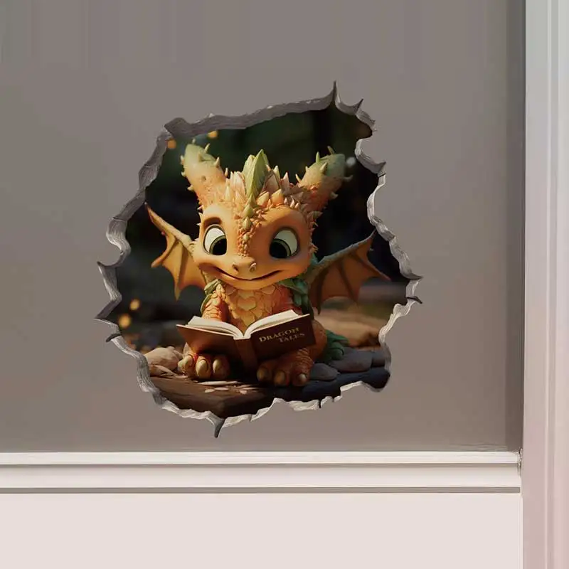 

3D настенная наклейка "Дракон Родитель и ребёнок"