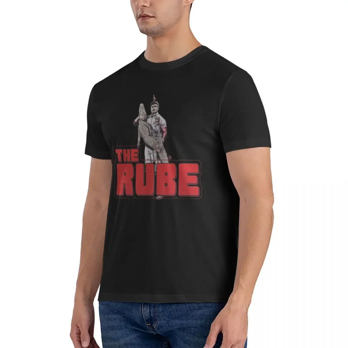 Фото Футболка DOLLOP из 100% хлопка - THE RUBE, забавная футболка унисекс большого размера, мужские летние рубашки с круглым вырезом, топы, S-6XL №2
