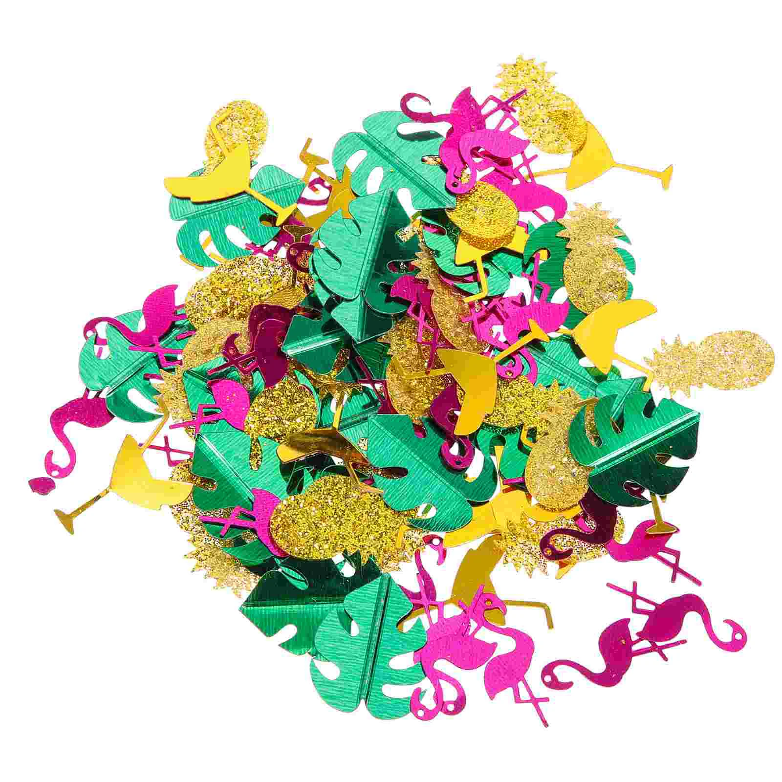 

1 Bag of Beach Party Colored Confettis Hawaiian Themed Wedding Centerpieces Decors Table Scatter