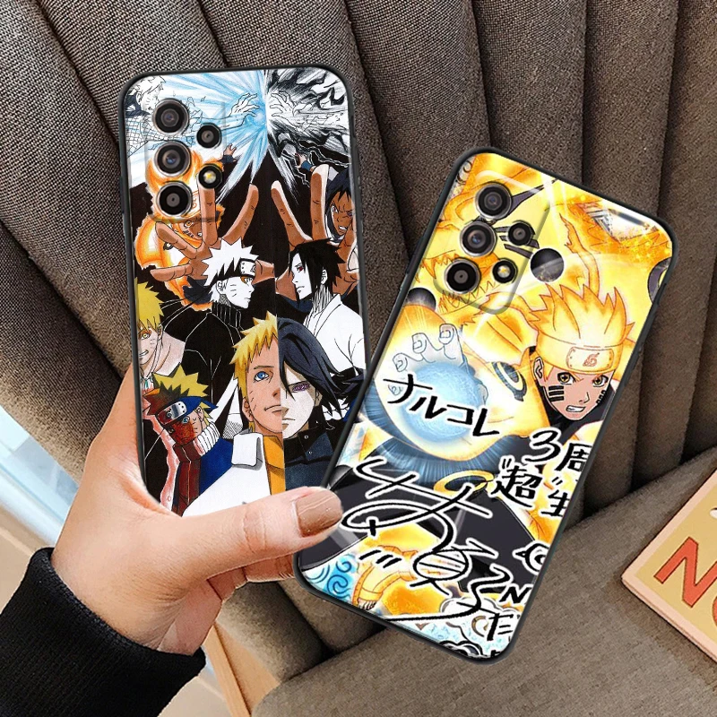 

Bandai NARUTO Cartoon Sasuke For Samsung A52 A72 4G 5G Phone Case Funda Silicone Cover Soft Coque Liquid Silicon
