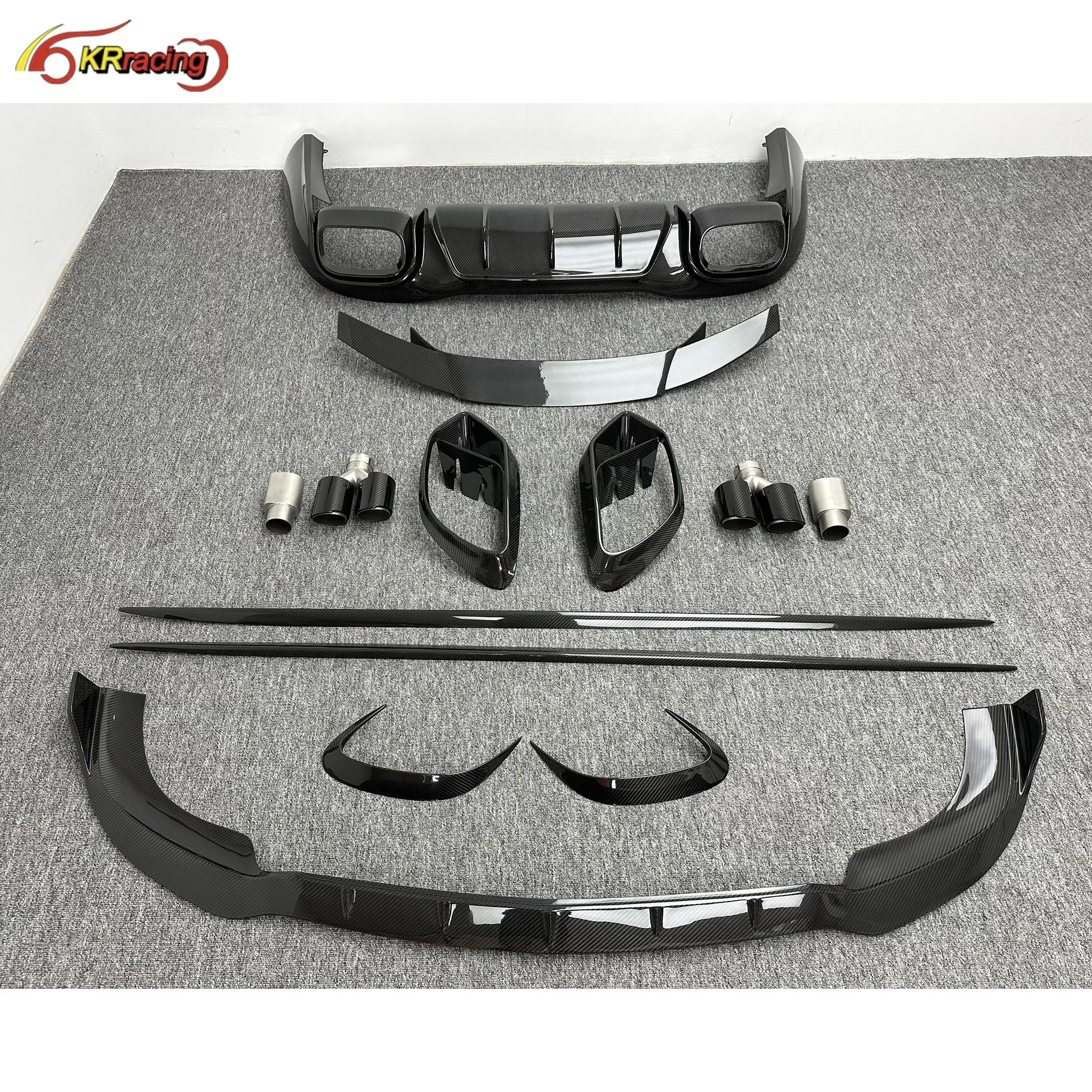 Автозапчасти из углеродного волокна Brabu Body Kit сухой автомобильный бампер крыло