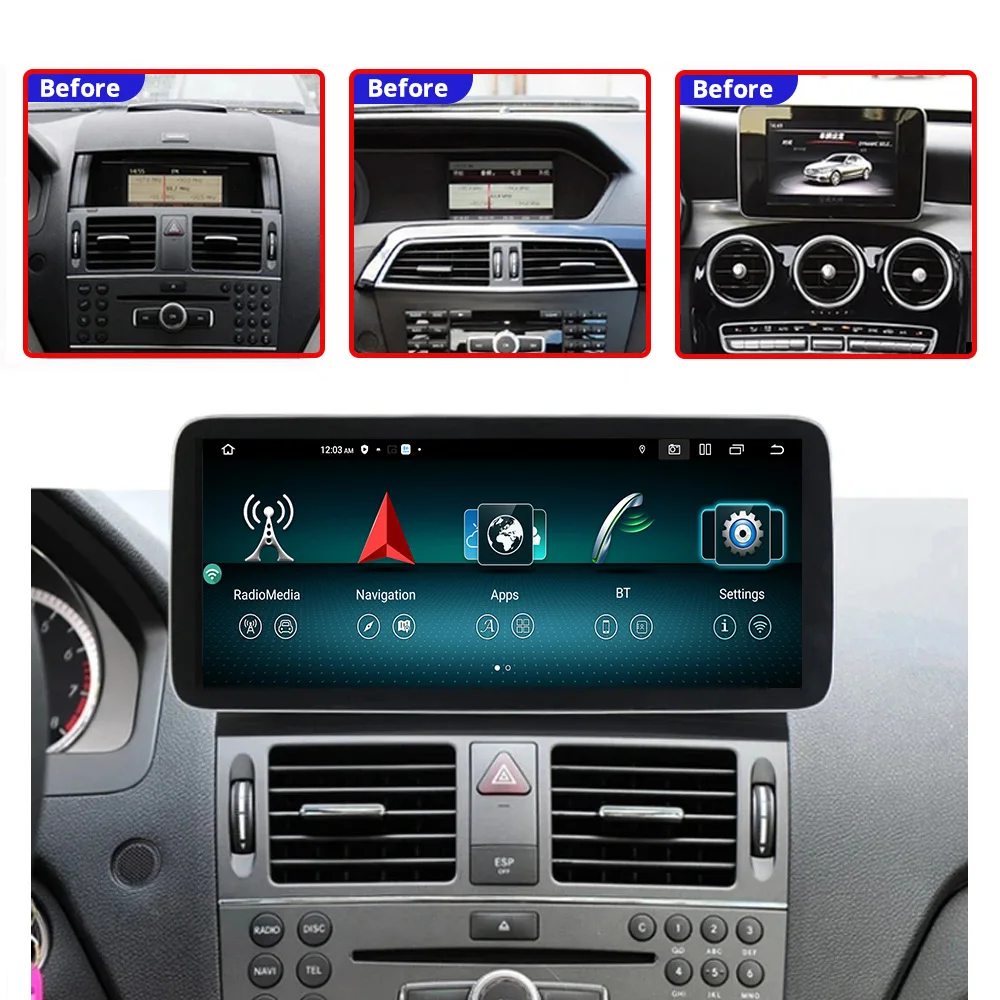 Автомобильный радиоприемник COREYES 14 9 Android для Mercedes Benz GLK Class X204 мультимедийный