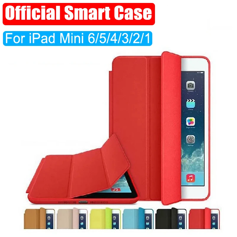 Newest Official Design Best Quality  PU Leather Smart Case For Apple iPad mini 6 5 4 3 2 1