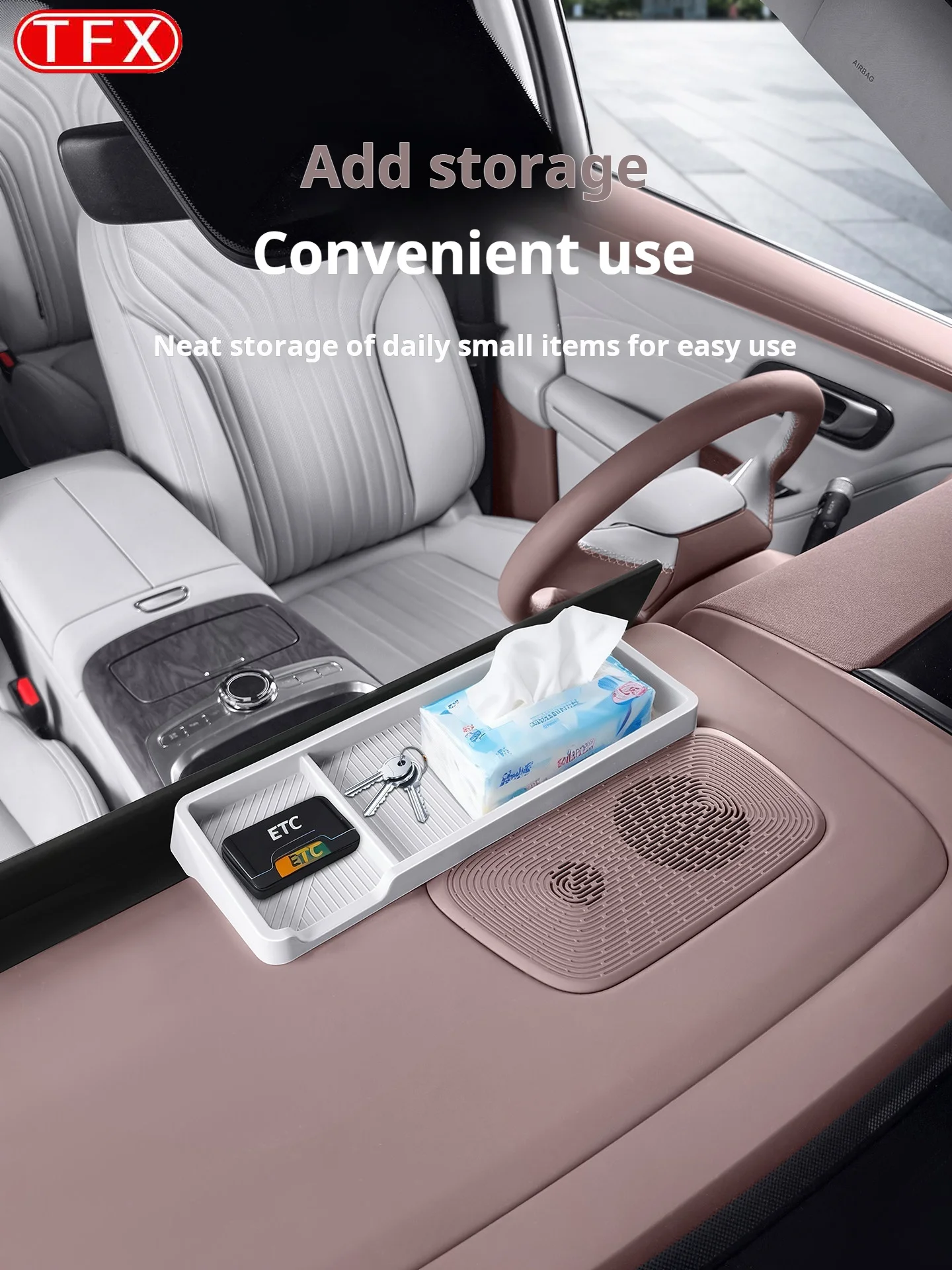 Фото Для Geely Galaxy M9 2025 2026: Органайзер-лоток из силикона для хранения за экраном, в приборную панель, прочные аксессуары для интерьера автомобиля №3