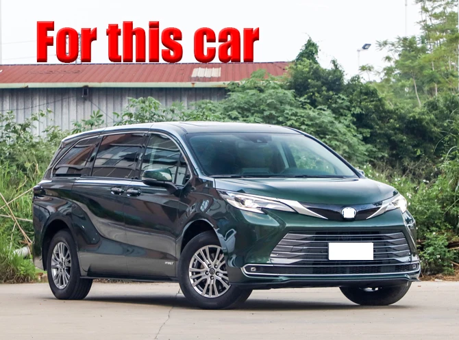Накладка на ручку подлокотника в стиле углеродного волокна для Toyota Sienna (XL40) 2021 2022