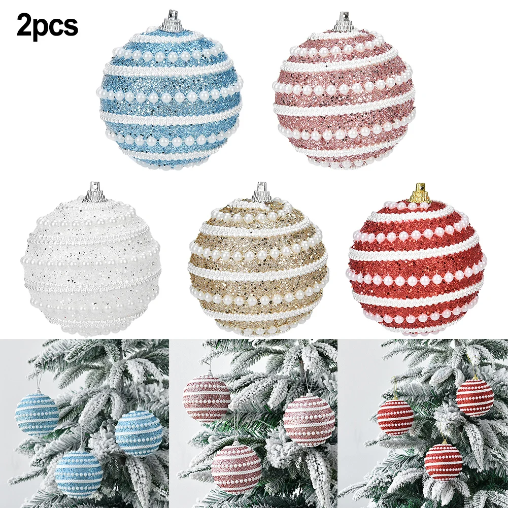 

8cm Christmas Ball Foam Merry Christmas Tree Decoration Ornaments Home Decor Halloween New Year Navidad Pendant Ball