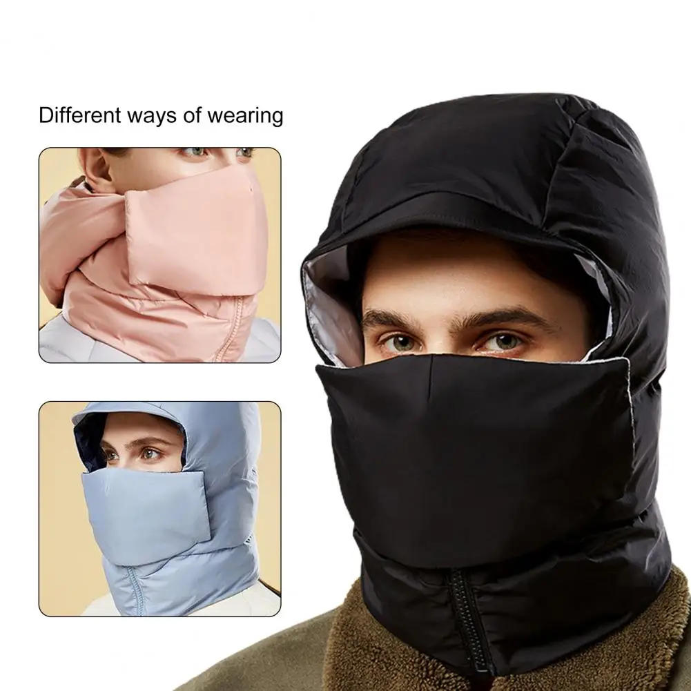 

Практичная теплая шапка со скрытой застежкой, сохраняющая тепло зимняя шапка из полиэстера, меховая теплая ветрозащитная шапка-Охотник