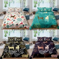 home textiles luxury 3d christmas deer duvet cover set and pillowcase kids bedding set aueuukus queen and king size bedding