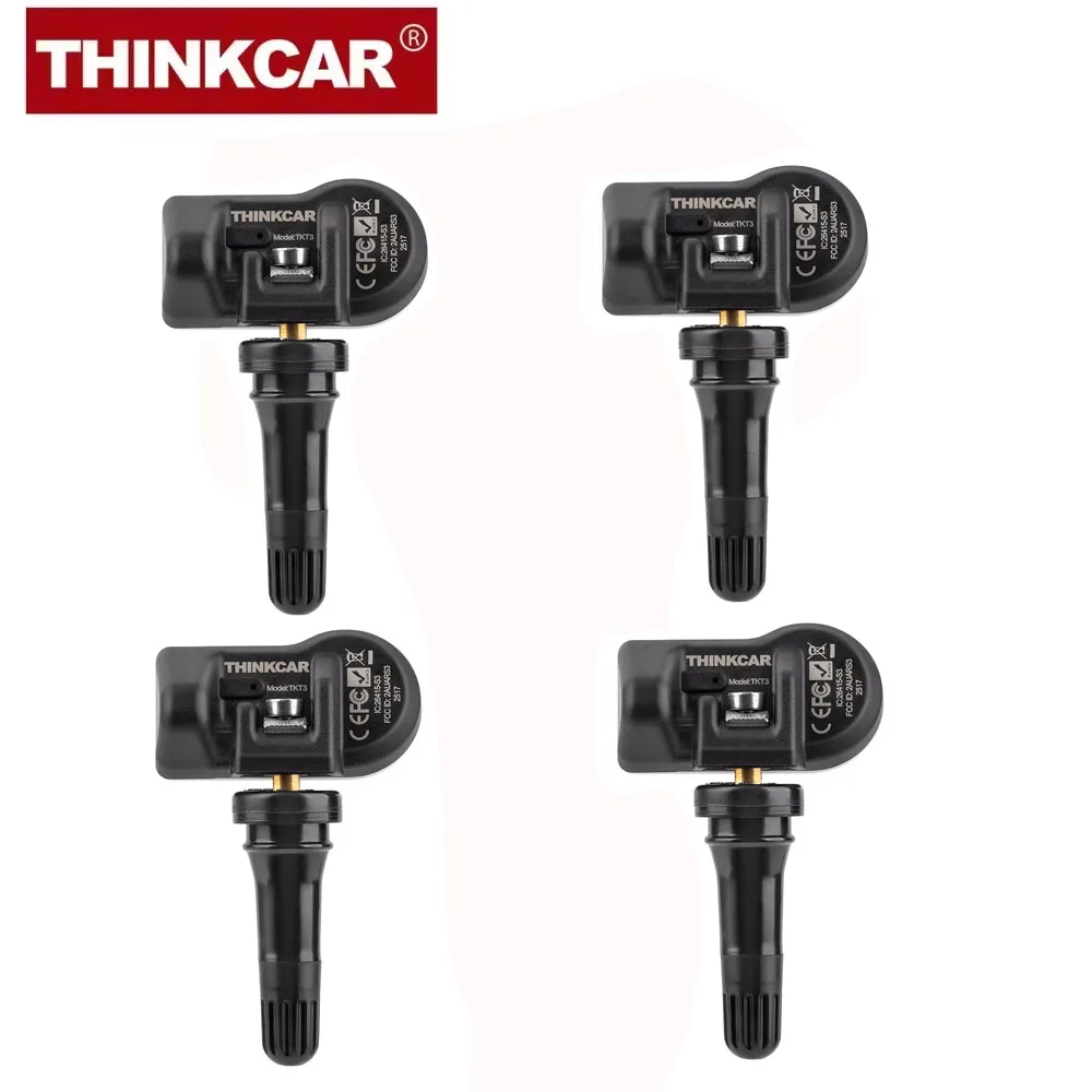 

THINKCAR THINKTPMS S3 резиновый и металлический автомобильный датчик давления в шинах TPMS 315/433 МГц 2 в 1 программа работает с Thinkcar/Mucar tpms инструмент