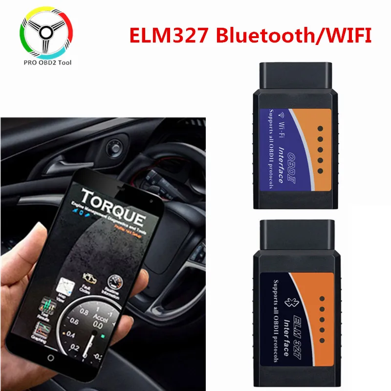 Автомобильный диагностический сканер OBD2 ELM327 V1.5 WIFI OBD 2 Bluetooth ELM 327 Wi-Fi 1 5 IOS Android