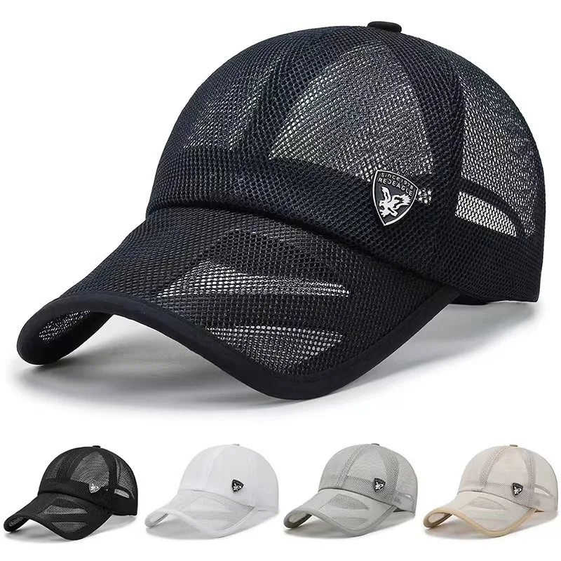 

2022 Unisex Summer men's baseball cap out door sun protection caps for men visor hat mesh cap for Men