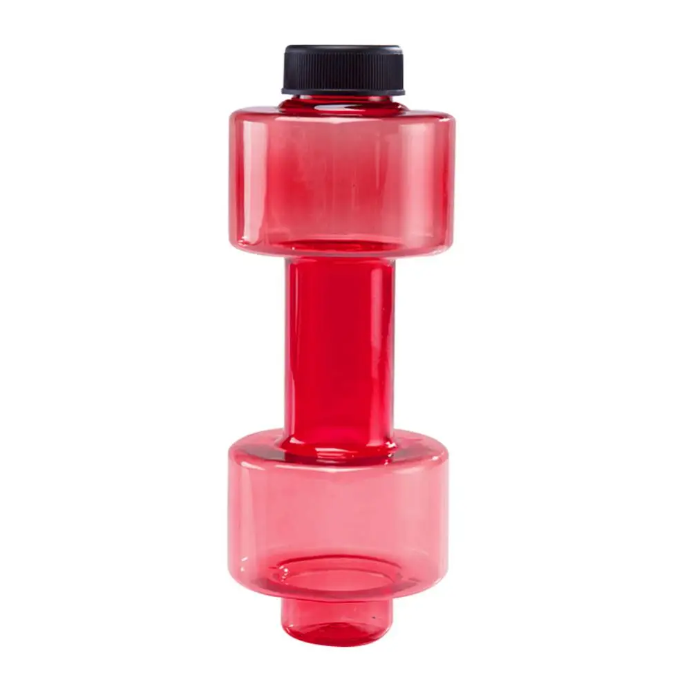 550 мл форма гантели Fitness Water Cup запаянный герметичный Sports Bottle Kettle Outdoor Travel Jugs