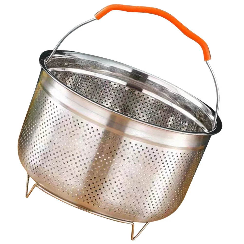 

Stainless Steel Rice Steamer Dumpling Basket Metal Baskets Pan Insert Pot Silicone Food Steaming Chicken Egg