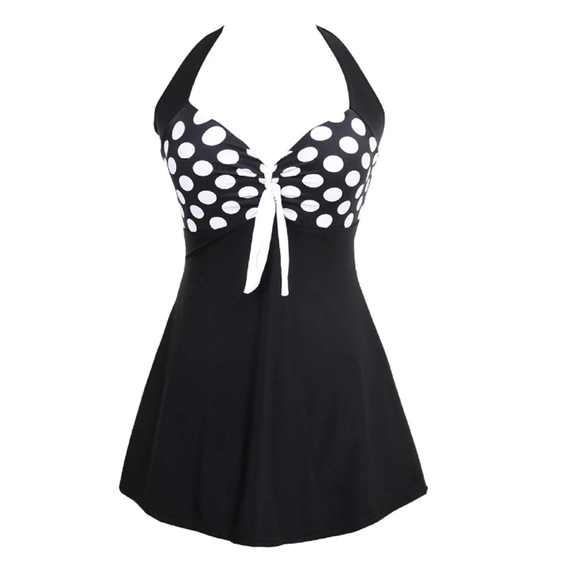 

Uclio Women's One-Piece Skirt Boxer Swimsuit Plus Fashion Swimsuit