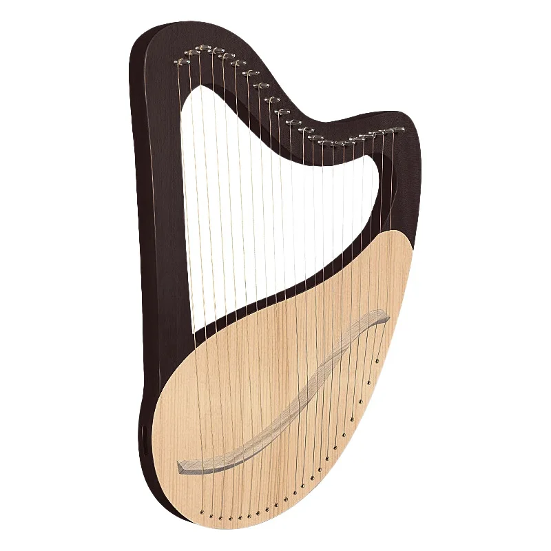 

Lyre Harp 21 String Lira Music Tool Mahogany Wood Harp Miniature Triangle Musical Instrument Ideal Gift For Music Lovers