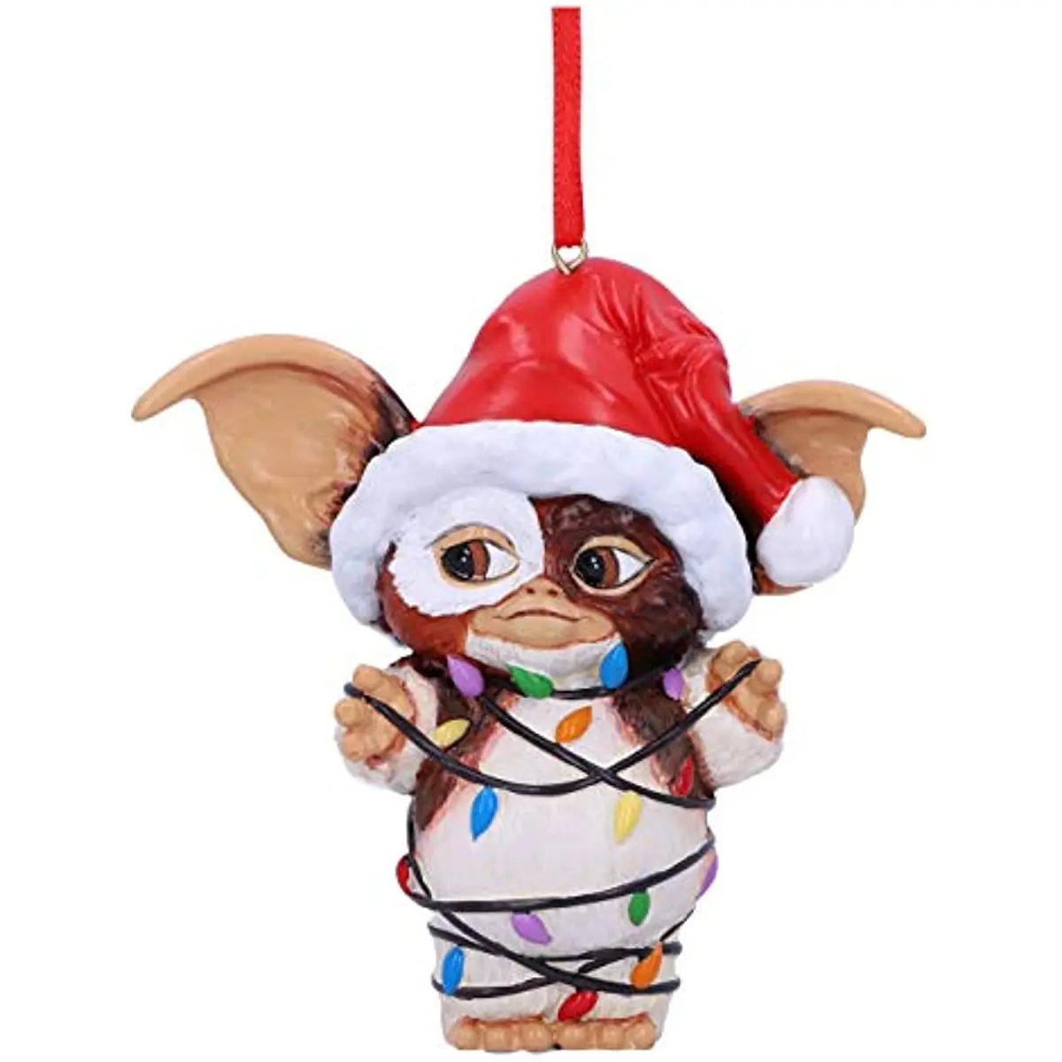

Nemesis Now Gremlins Gizmo in Fairy Lights Hanging Festive Decorative Ornament, Red