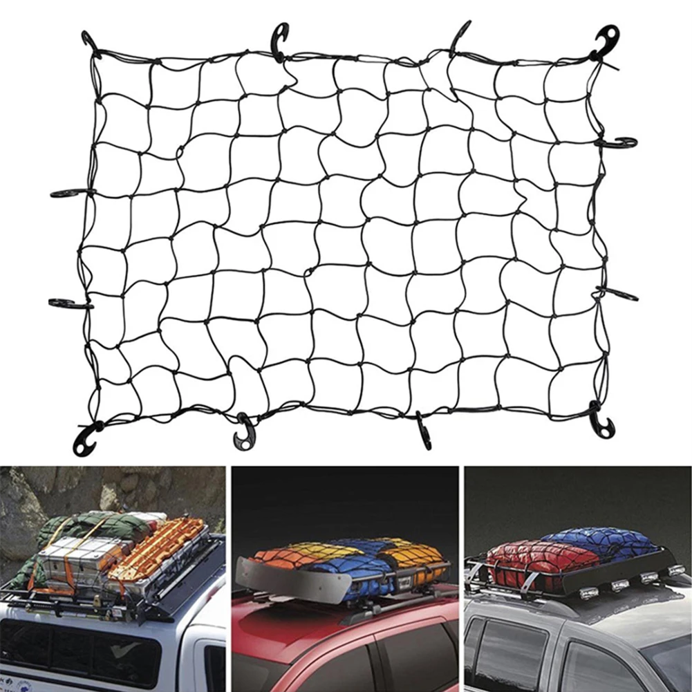 

Elastic Mesh Roof Luggage Bungee Net Auto Black Cargo Interior Luggage