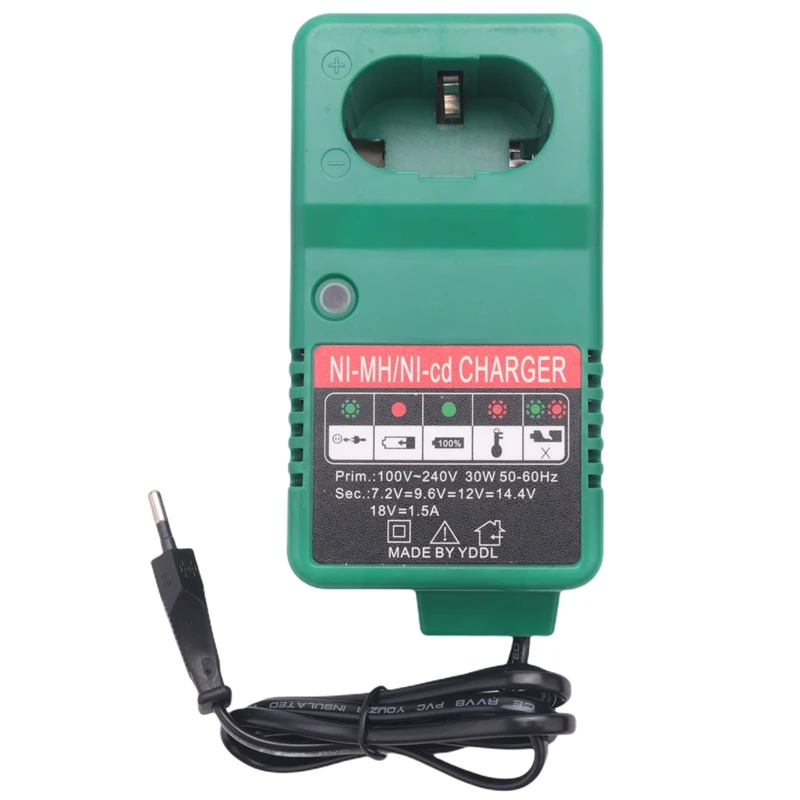 

Replacement Battery Charger For Hitachi Ni-Cd/Ni-Mh 7.2V 9.6V 12V Cordless Drill Rechargeable Batteries 1.5A Eu Plug