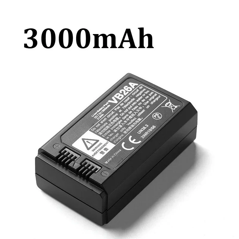 Фото Аккумулятор VB26A VB26B 7.2V 3000mAh 2980mAh для вспышек GODOX V1/V860II/V850I/AD100PRO №5