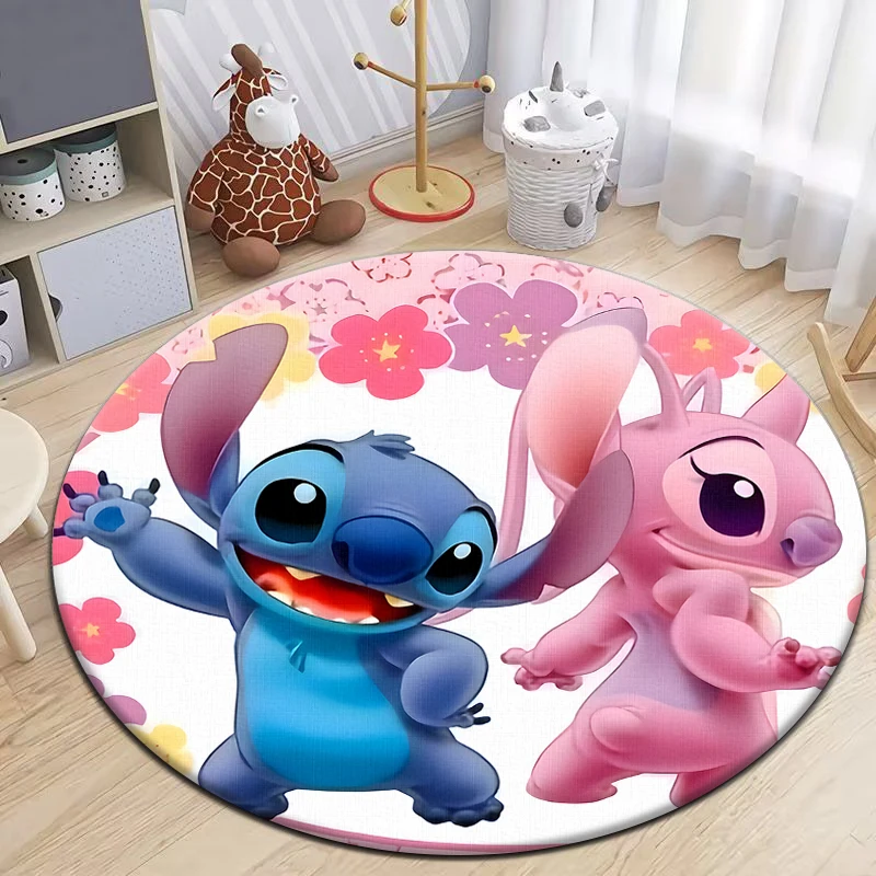 Милый стильный мультяшный 3D круглый коврик для гостиной спальни дивана детский