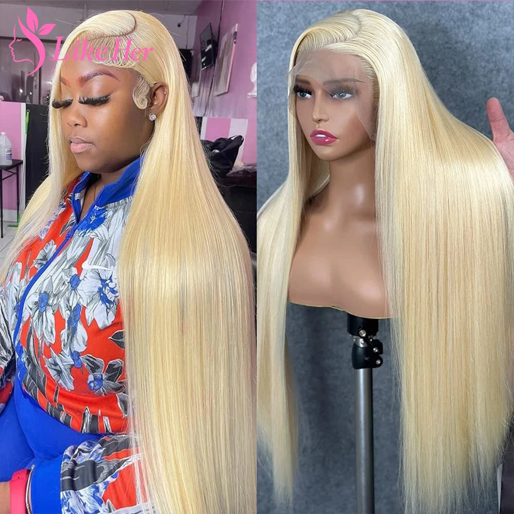 

Glueless Wig Straight 613 Lace Front Wig For Women Brazilian 13x4 HD Transparent Lace Frontal Human Hair Wig Wear And Go Wig
