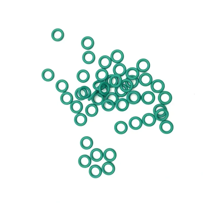Уплотнительное кольцо из зеленой фтористой резины FKM толщина 4 мм ~ 27
