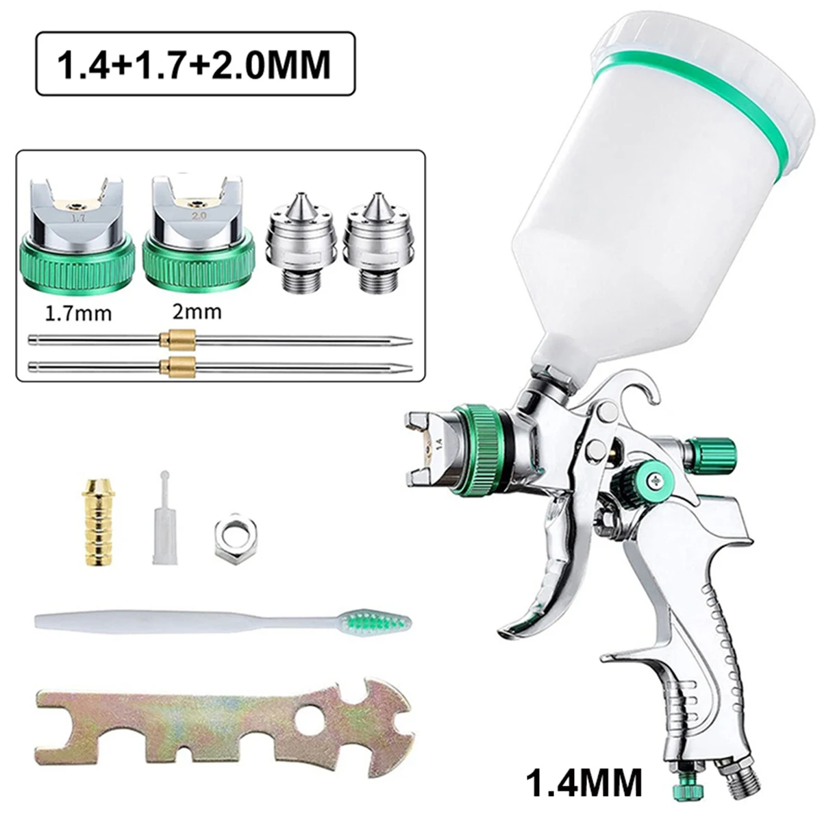 

Professional Spray Tools 1.4/1.7/2.0 Mm Steel Nozzle Gravity Spray Tools DIY Spray Paint Kit Car Paint Spray Tools