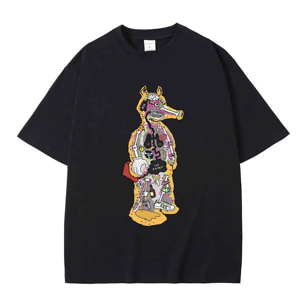 

Rapper Mf Doom Quasimoto Lord Quas Graphic Print T Shirt Cartoon Style Tshirt Men Women's Underrground Hip Hop Oversized T-shirt