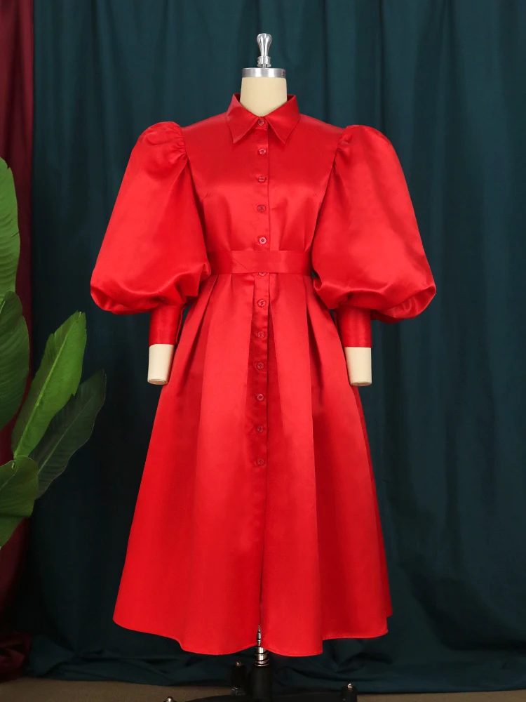 Пышные платья женское бальное платье Элегантное Атласное Платье-рубашка с