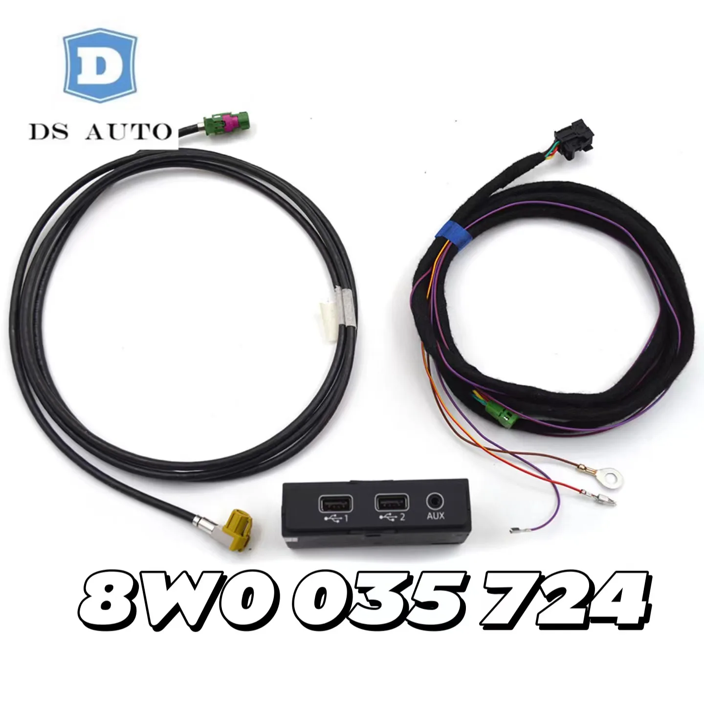 

Для Audi A4 A5 B9 8W Q5 Q7 FY CarPlay Android автоматический USB-интерфейс для смартфона 8W0 035 724 8W0035724
