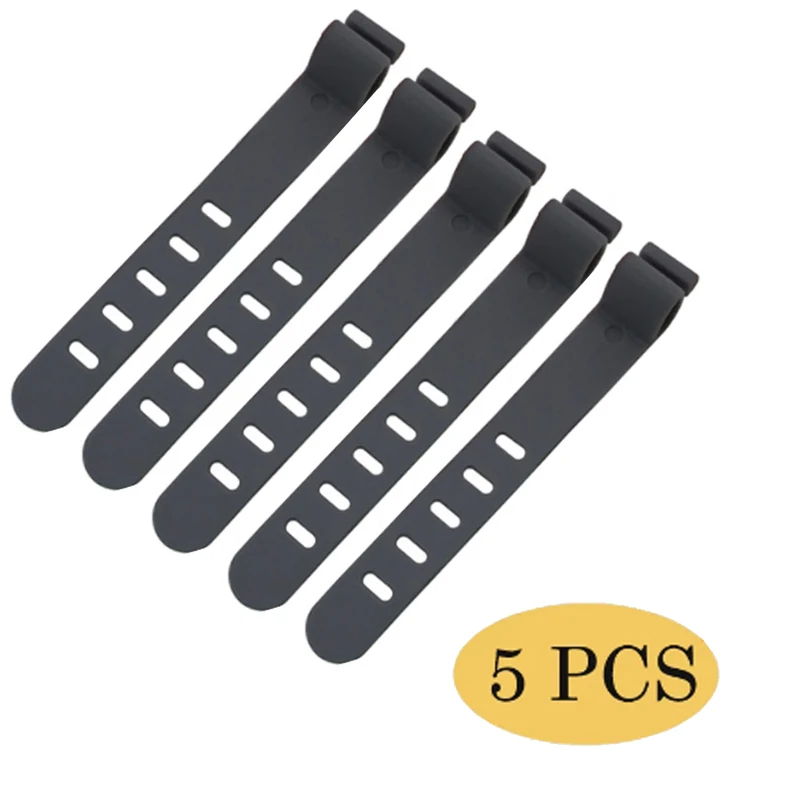 

Силиконовые кабельные стяжки 5 шт.