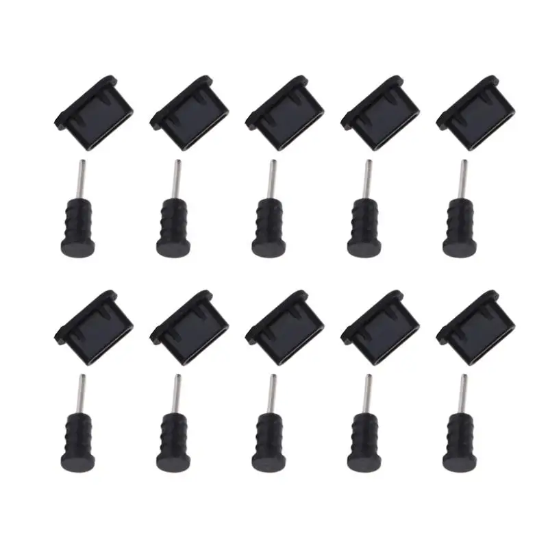 

10 Pairs USB Type C Anti Dust Protect Cover Silicon Port Plug Cover