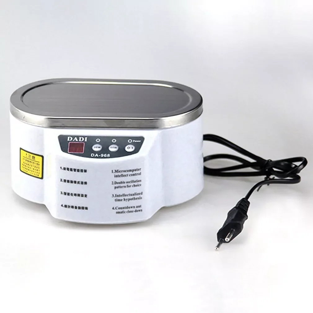 

Ultrasonic Cleaner Anti-Slip Stainless Steel Ultrasound Wave Washing for Jewelry Glasses Ultrasound Bath Machine EU Plug