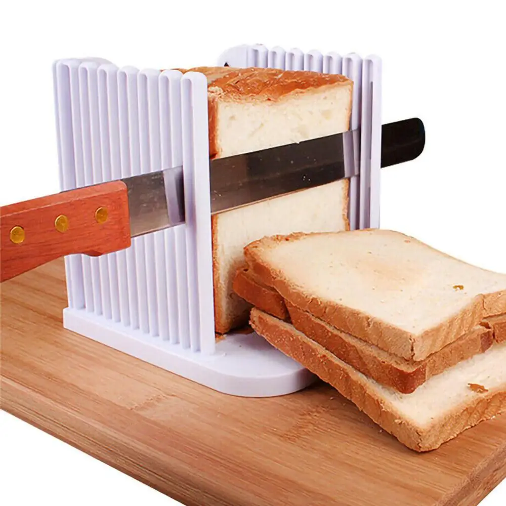 

Rectangle Bread Slicer Cutter Mold Toast Loaf Cutting Pro Bread Slicer Cutter Mold Maker Slicing Guide Loaf Kitchen Tools Ship